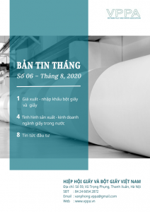 Bản tin tháng - Ngành giấy; số 06/2020